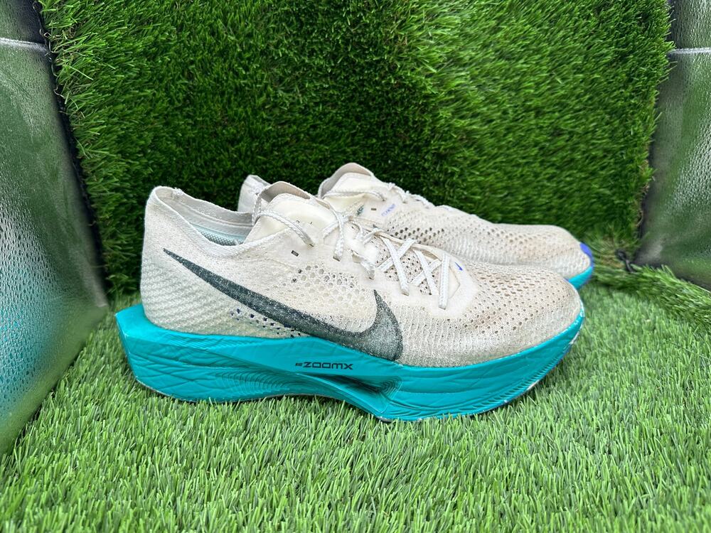Nike ZoomX Vaporfly 3 DV4129-102 Athletic Sneaker Men's 10.5 White Knit Training